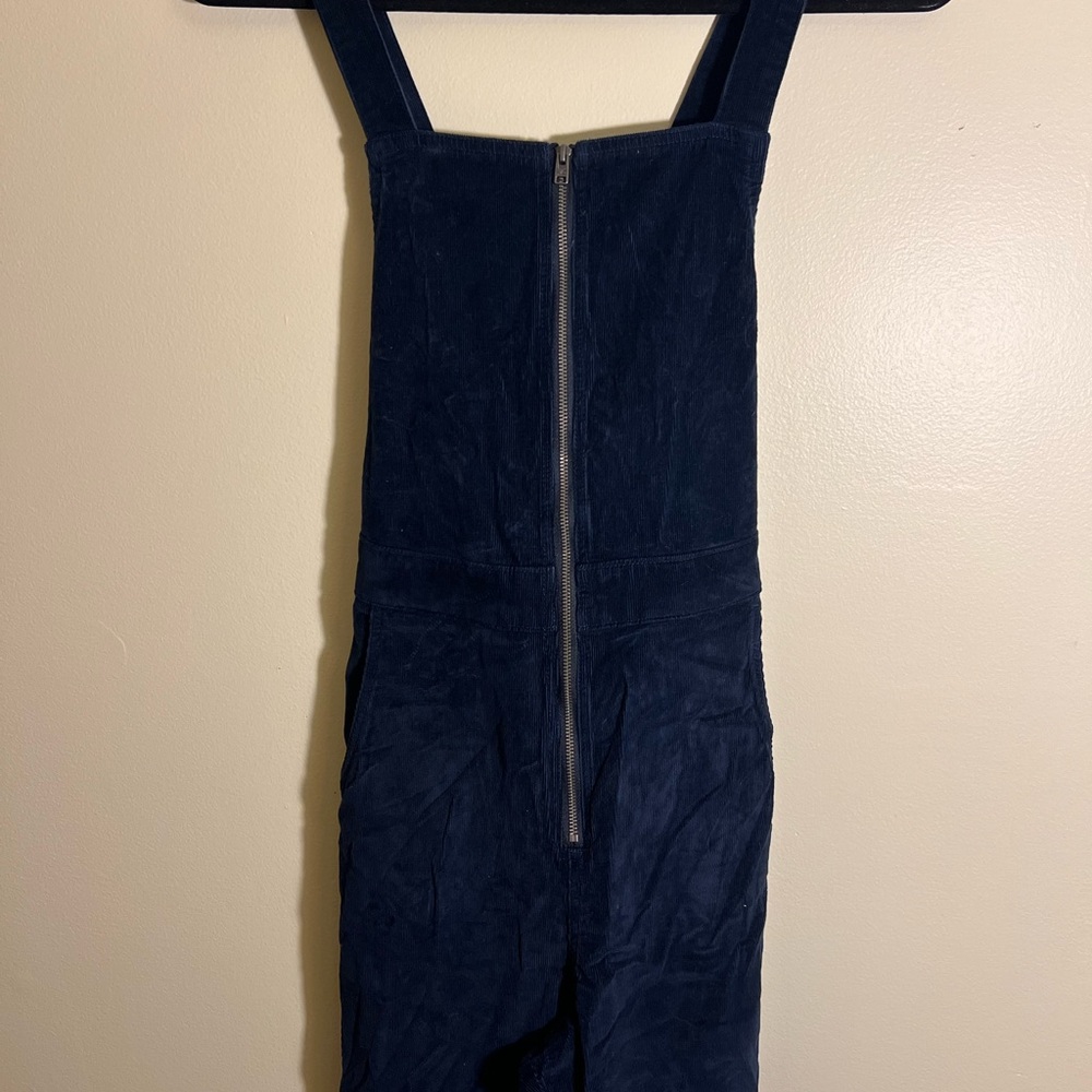 Hollister Dark Blue Corduroy Jumpsuit